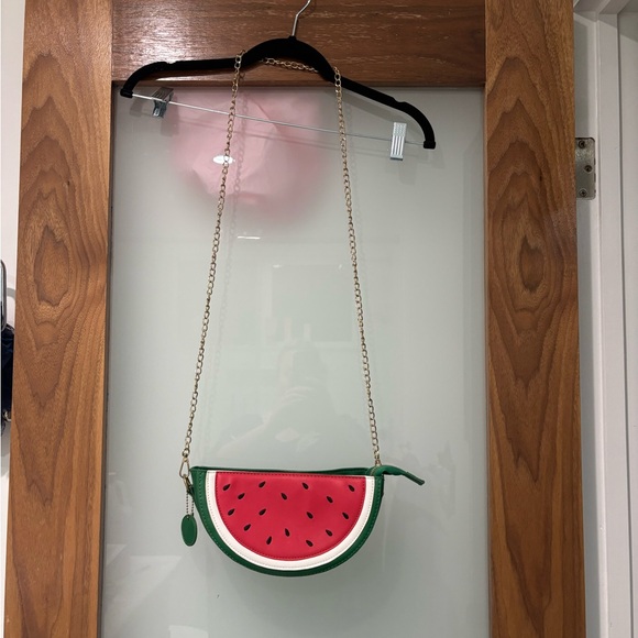 Novelty Kitsch Watermelon Slice Crossbody Bag - Picture 2 of 5